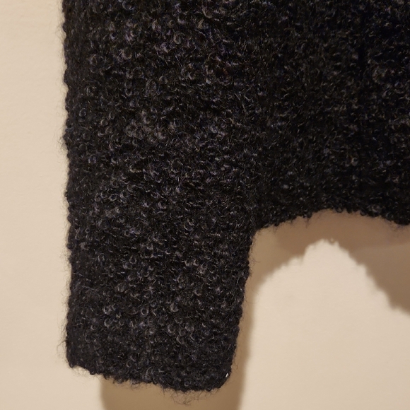 ❤️ EILEEN FISHER CURLY ALPACA BLACK MOTO JACKET, SP (SMALL PETITE) - Picture 5 of 16